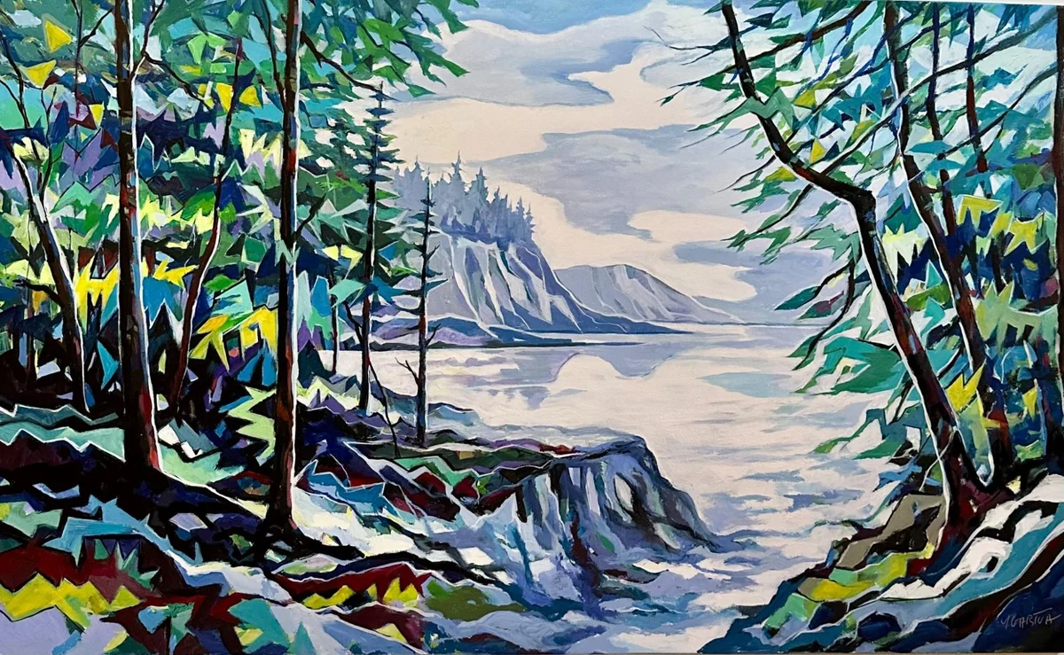 Edge of the Wild Acrylic on Canvas 44 x 72 in (112 x 183 cm) 2025 Ref: PY 2 Price: $6,500 CAD