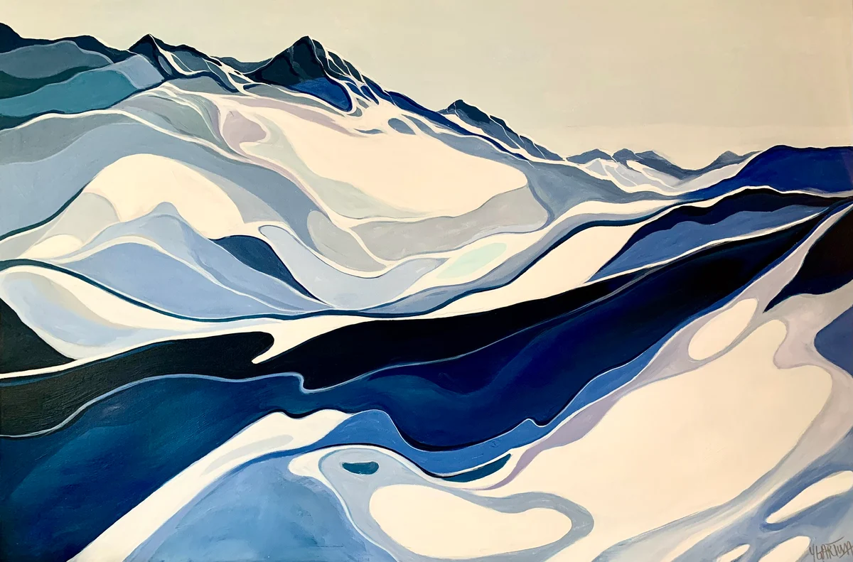 Whiteflow Acrylic on Canvas 48 x 72 in (122 x 183 cm) 2025 Price: $7,000 CAD