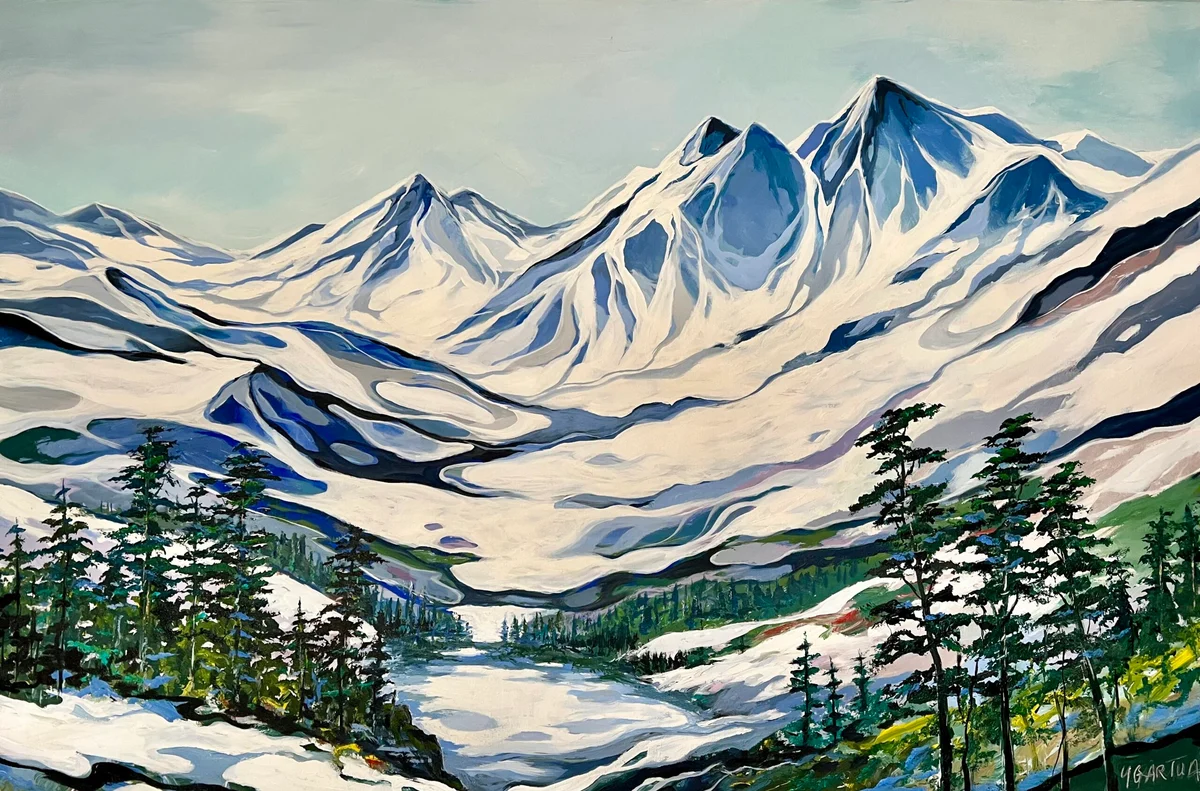 Eternal Peaks: A Symphony of Snow and Sky