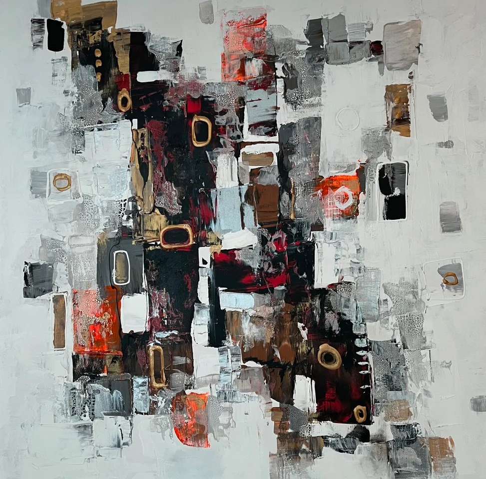 Abstract Art by Paul Ygartua Art for sale TANGLED 4X4" (130 X 120CM) $5,000.00 Value of Gold - $7000.00 Sprint Colours - $7500.00 Skaha Bluff - $6500.00