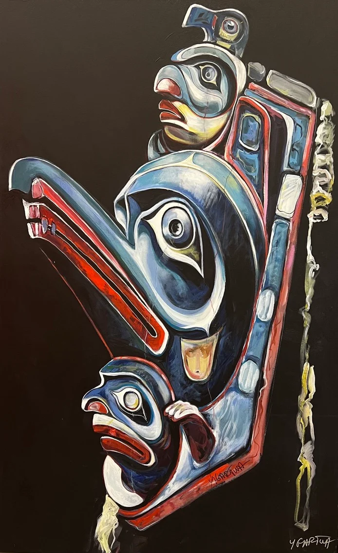 WEST COAST IMAGE ACRYLIC ON CANVAS. 57X36IN - SOLD